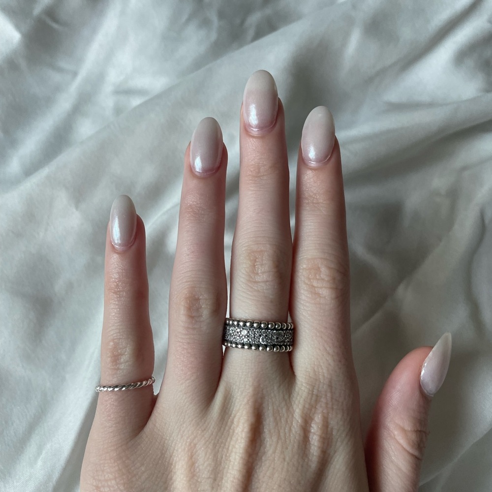 Pandora Beaded Pave Band Ring